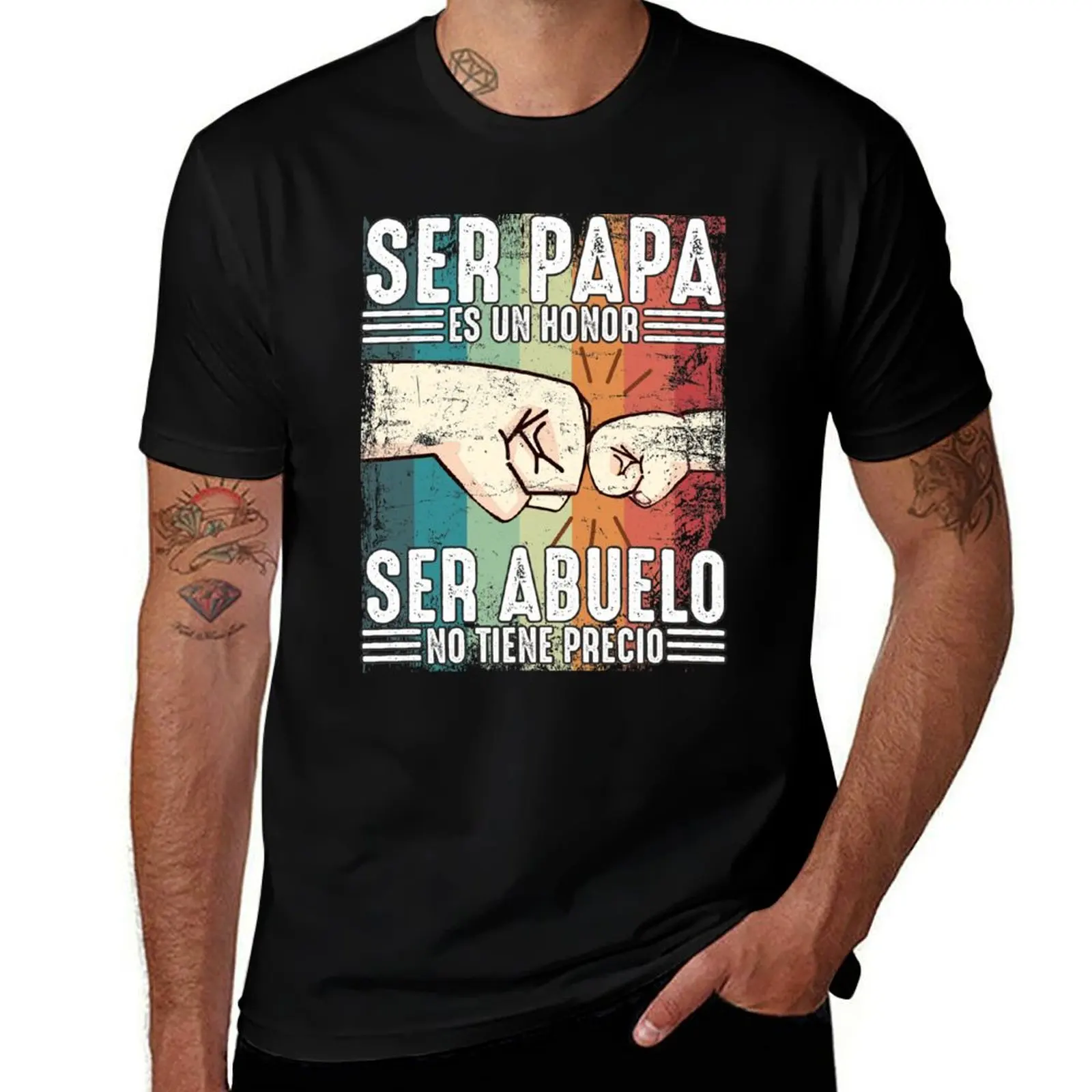 Ser Papa es un honor Ser Abuelo no tiene precio Fathers Day vintage gift for Spanish speaking dad T-Shirt