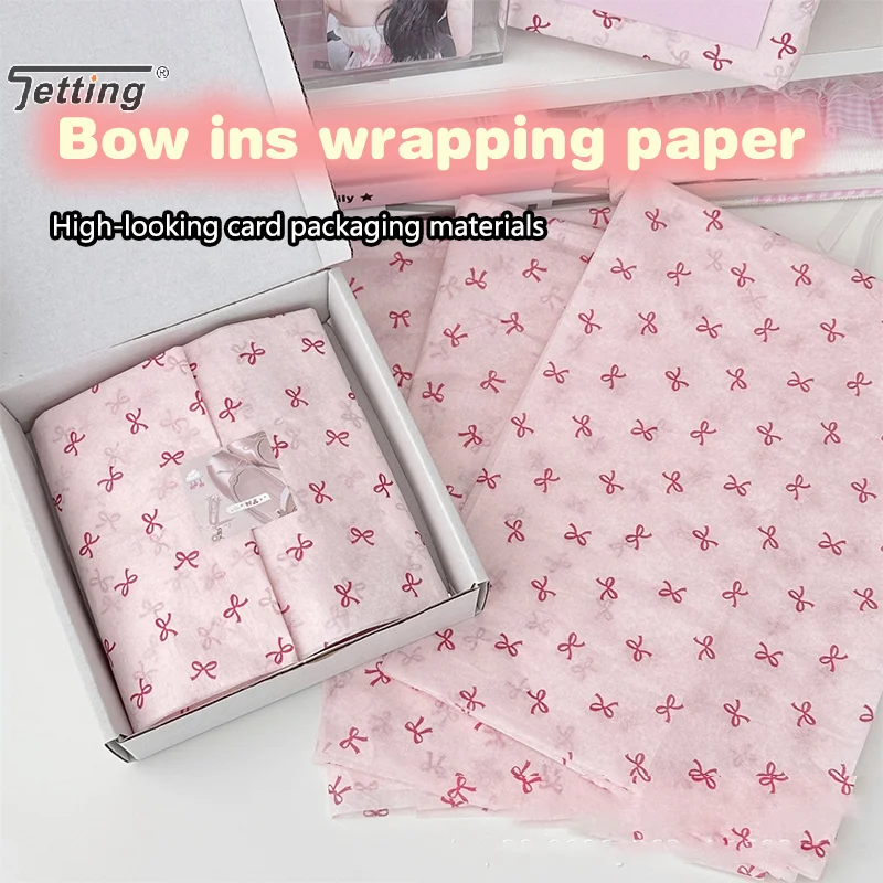 10pcs Bowknot Sydney Paper Hand-Kneaded Paper Cotton Paper Bouquet Flower Wrapping Paper Flower Wrapping Paper Cake Baking Gift