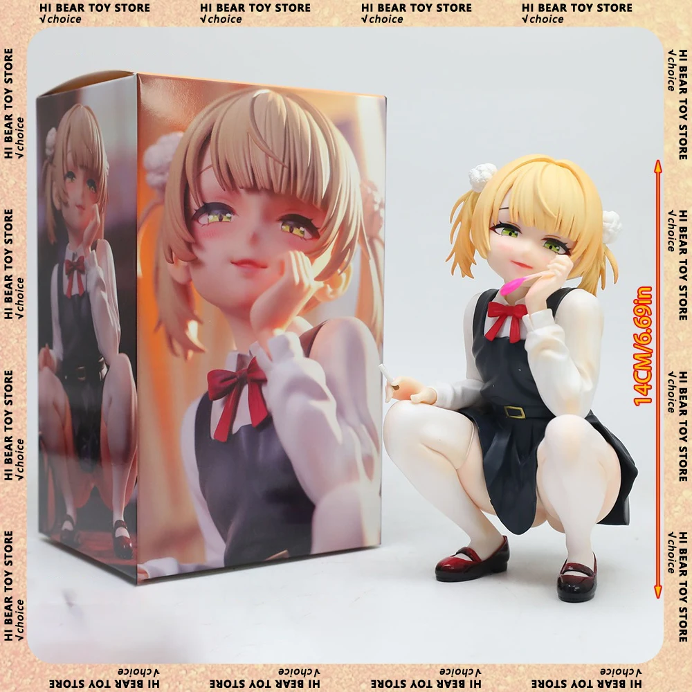 Figura de Anime de 14 cm de Vtuber Shigure Ui, Figura de Youtuber Virtual, Modelo de PVC, Muñeca Coleccionable, Decoración de Escritorio, Juguete, Regalo de Cumpleaños