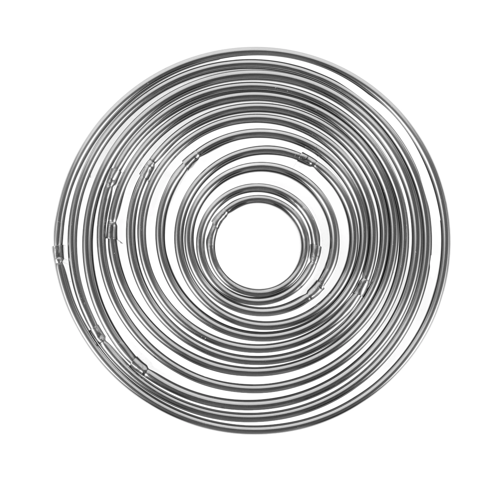 

1 set Round Cake Mold Stainless Steel Baking Ring Tart Molds Reusable Easy Clean Non Stick 304 Material Perfect DIY Tools