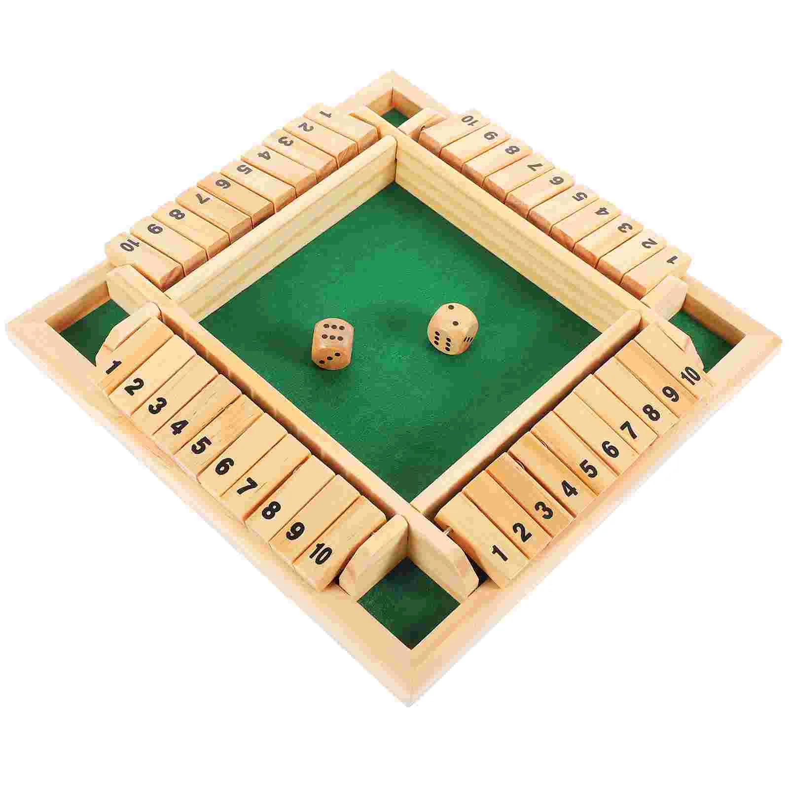 

Number Travel Gaming Desks Family Party Games Board for Kids 4-6 Bamboo Wooden Pub Flop Digital Toys