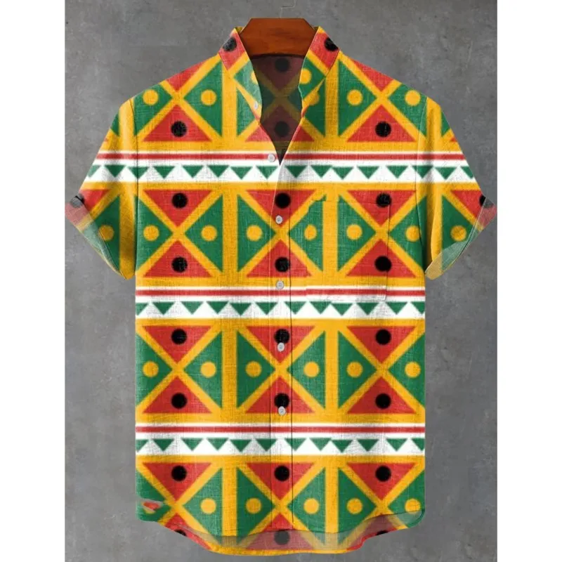 

Guitar print shirt and Musical Musical Note For Men, Informal Clothing Summer Hip-Hop Style, Man shirt
