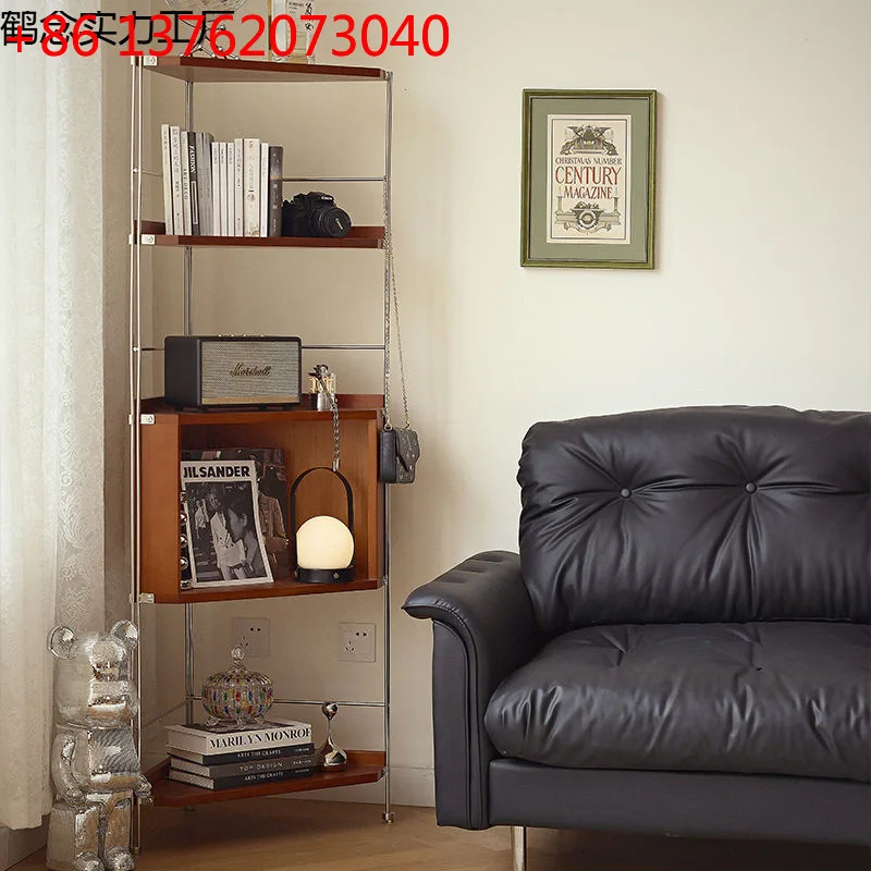 Medieval style corner storage, solid wood triangle display, living room, corner bedroom, multi-functional