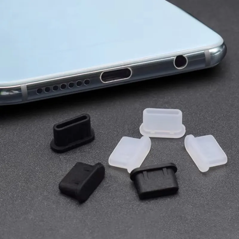 

5/10/20/30/40Pcs Type-C Dust Plug USB Charging Port Protector Silicone Cover For Phone Accessories