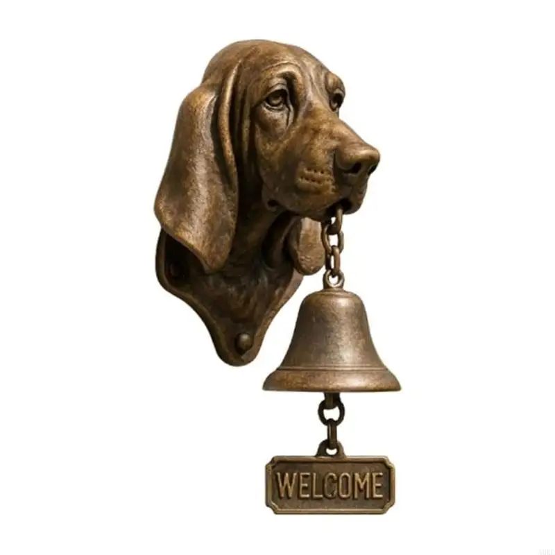 A0KE Animal Theme Welcome Doorbell Garden Sculpture Premium Resin Safe For Kids