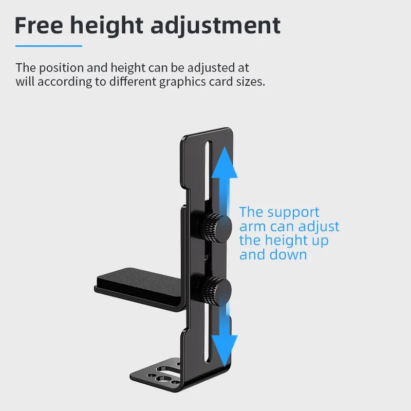 LDPCSJ VC-5 Graphics Card Holder Adjustable Jack GPU Video Card Bracket Prevent Sagging for ITX/ATX Desktop PC Case Accessory