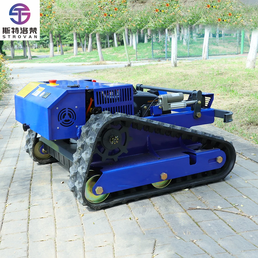 

STLF WJW Hot Top Small Crawler Remote Control Mower Farm Grass Blade Automatic Lawn Mower Robot Simple Commercial Lawn Mowing Pr