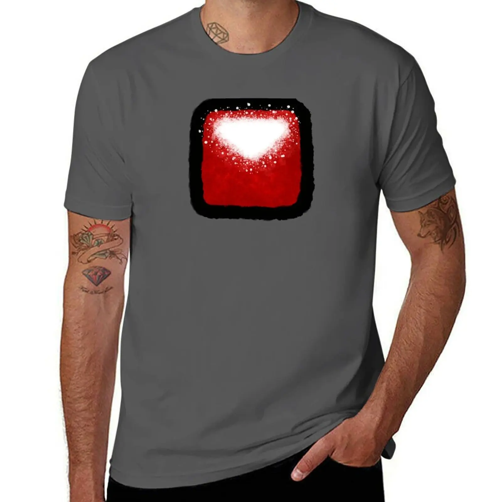 

Red Beat Saber Cube T-Shirt graphic t shirts for man t shirts with prints T-Shirt