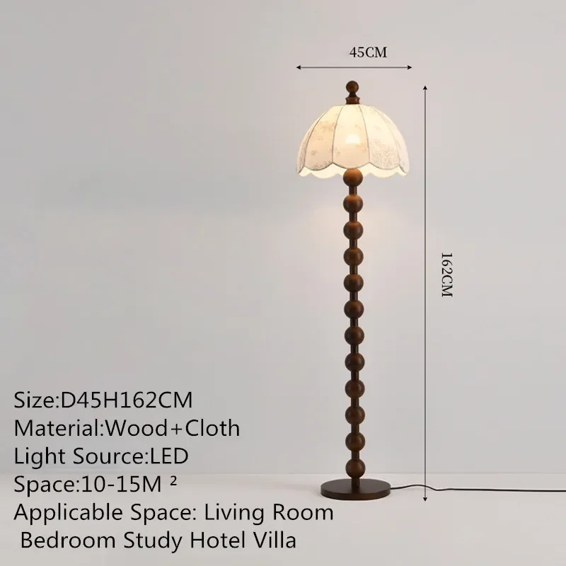 APRIL Contemporary Luxury Floor Lamp  American Retro Art Living Room Bedroom Study Villa Hotel LED Decorative Standing Light