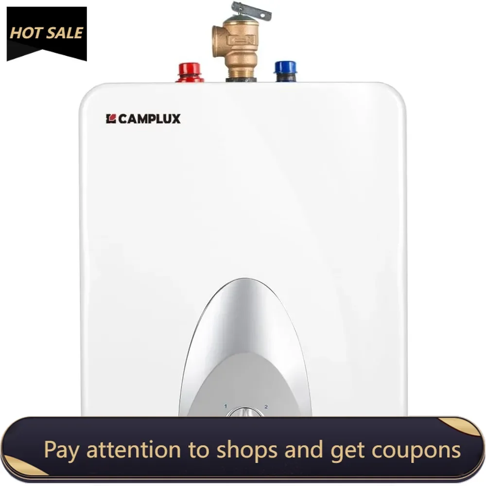 Electric Hot Water Heater 6 Gallon, 120-Volt Corded Point of Use Mini-Tank Electric Water Heaters ME60