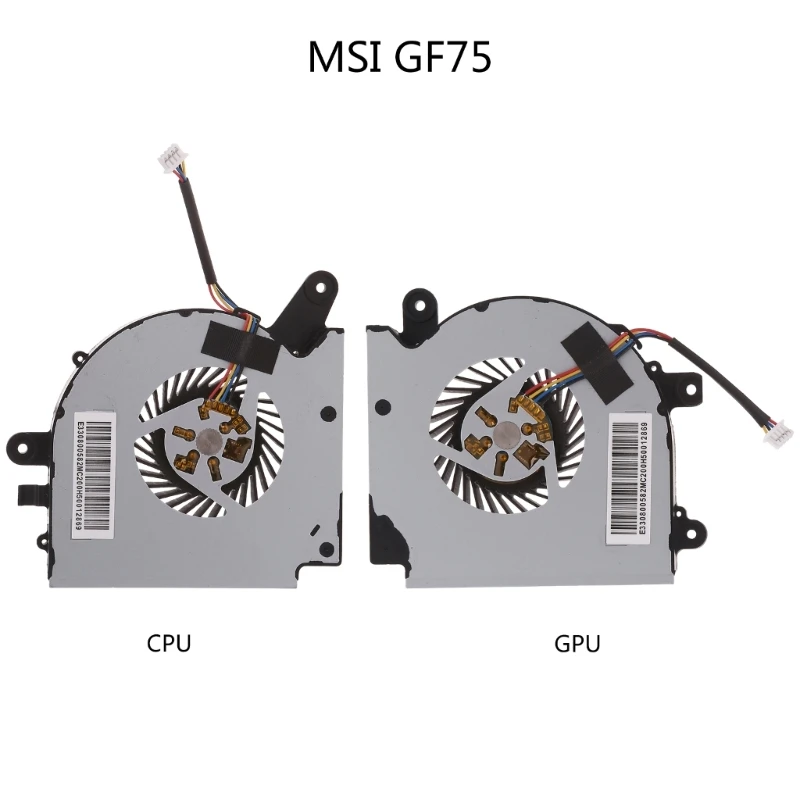 New CPU GPU Fan Laptop Cooling Fan DC5V 4 pin Radiator for MSI GF75 Thin 9SC-027 C1FD