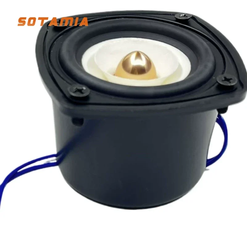 SOTAMIA 1 Peça Alto-falante Subwoofer de 3 Polegadas com Cavidade Sonora, 4 Ohms 20W, Diafragma Tipo Bala, Grande Dinâmica, Longo Curso, HIFI
