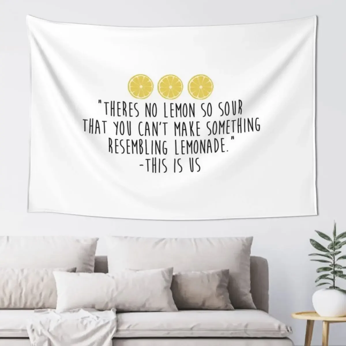 

This is Us - Lemonade Tapestry Wall Hanging Decorative Paintings Outdoor Decoration Cute Room Decor Tapestry