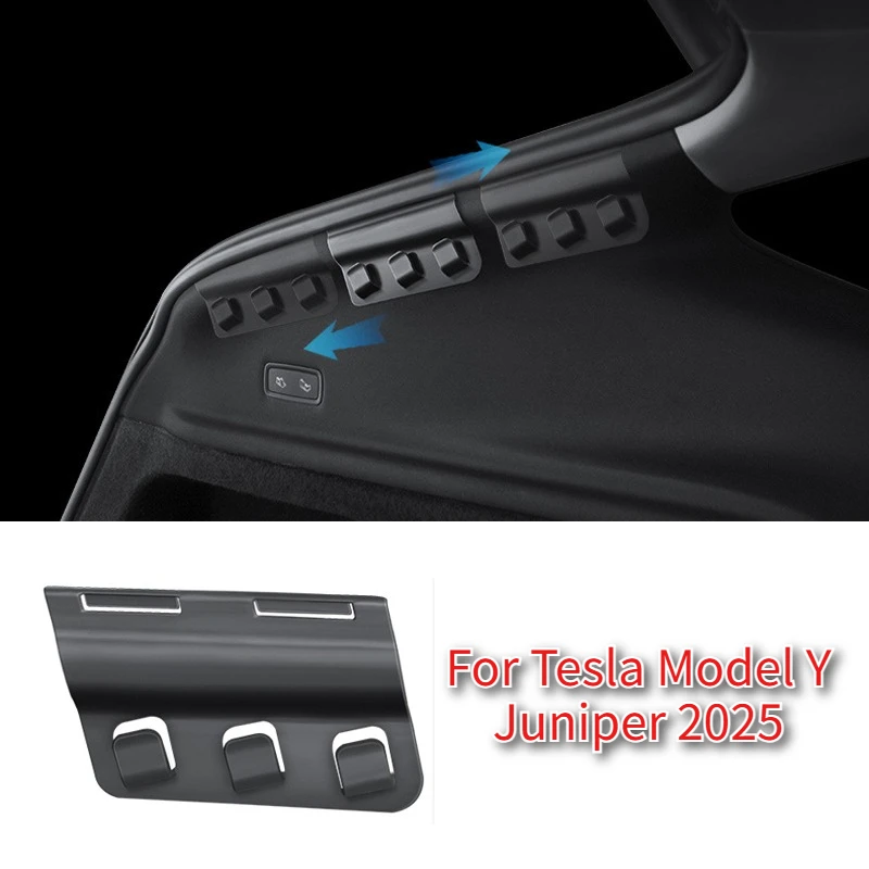 

Для Tesla Model Y Juniper 2025 Крючок багажника ABS Задние стороны багажника Крючок для хранения Сумка Держатель Вешалка для зонта Хранение автомобильных аксессуаров