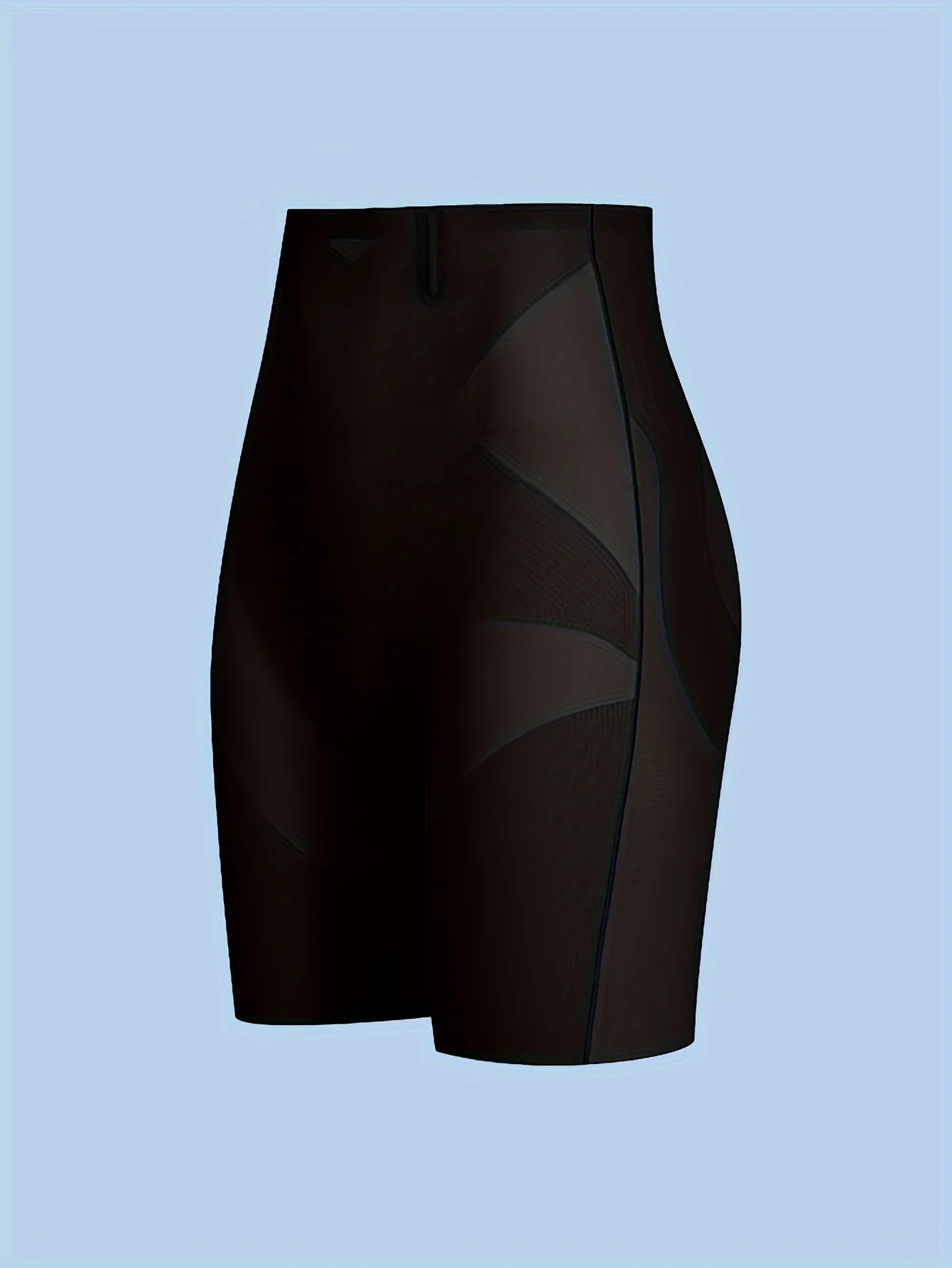 A Pair of Ultra-Thin High-Waisted Cooling Seamless Butt-Lifting Shaping Leggings with a Transparent Back.