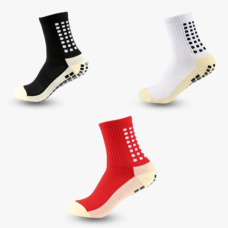 and Women New Men Football Sports Socks Socks Non-slip Silicone Bottom Soccer Basketball Grip Socks