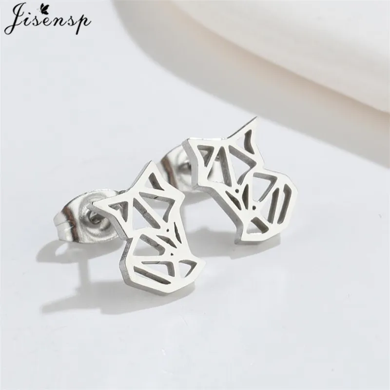 نيو القوطية الفولاذ المقاوم للصدأ الثعلب القرط النساء لطيف خنزير كوالا الأذن مجوهرات الفتيات حفلة عيد ميلاد الحيوان أقراط الهدايا اكسسوارات