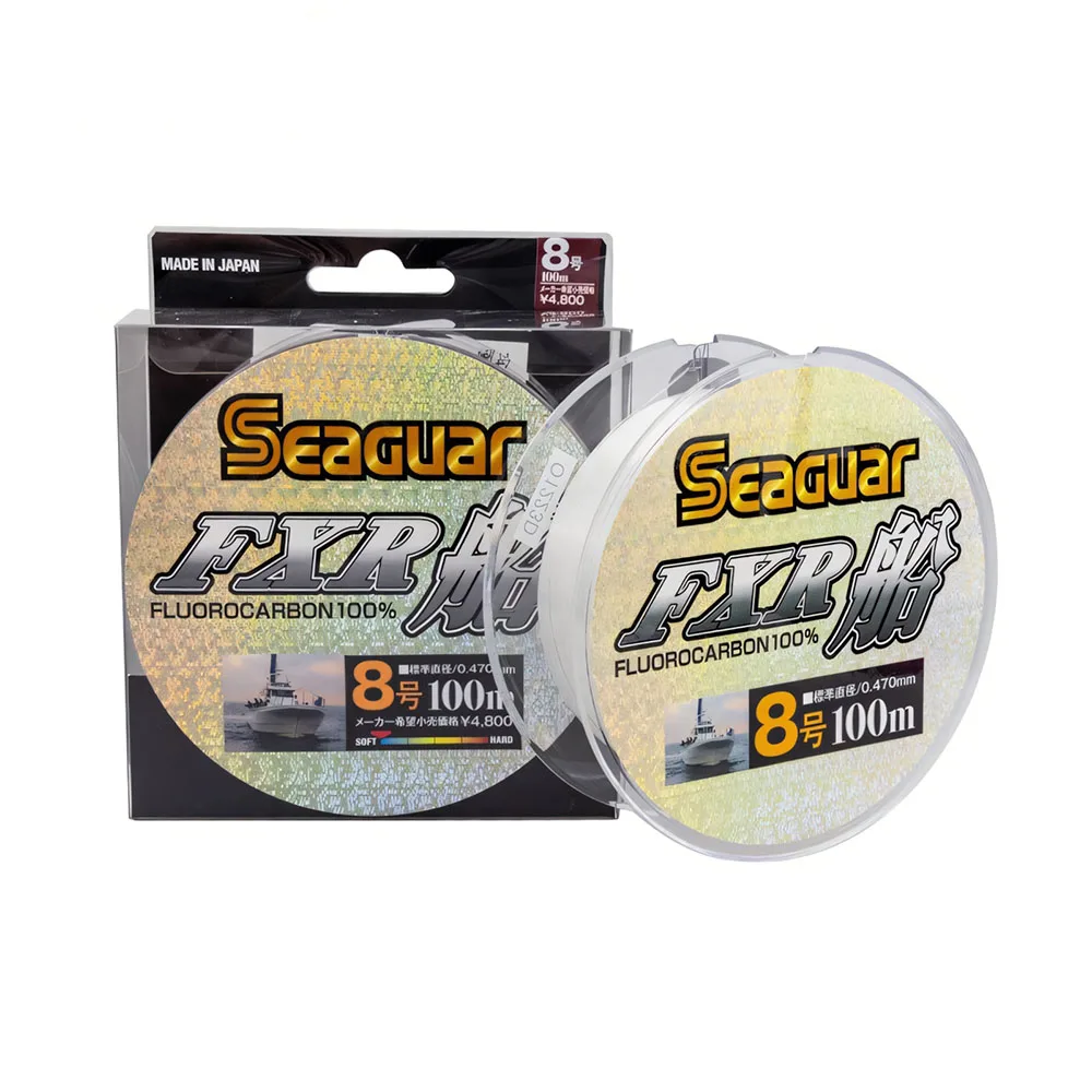 

SEAGUAR FXR BOAT Original Fishing Line 100M #2-#20 100% Fluoro Carbon Fishing Lines for Freshwater and Saltwater