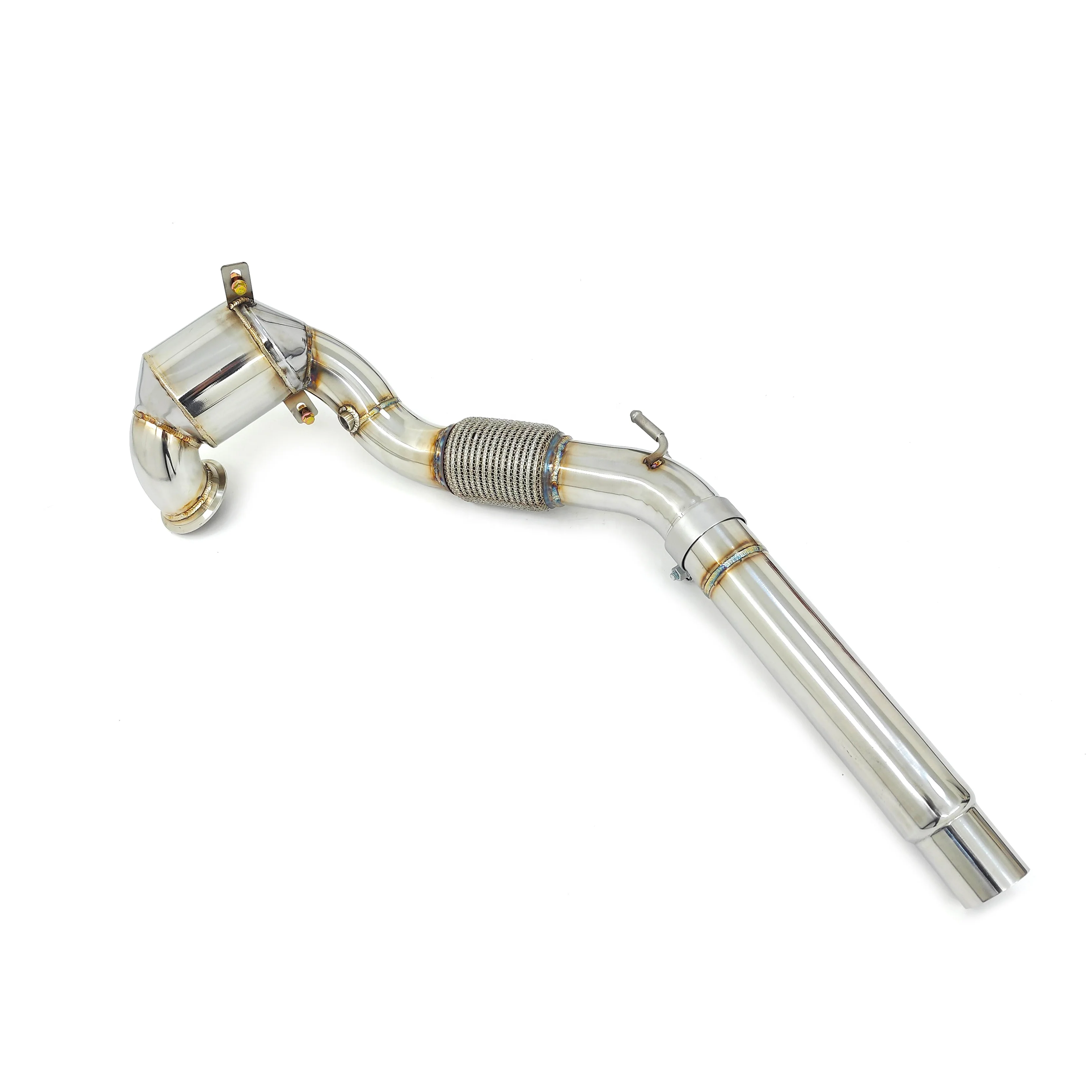 Straight Pipe Downpipe For VW For GOL For F MK7 GTI 7.5 GTI 2.0T Stainless Steel Exhaust Pipe Header Accessories Downpipes