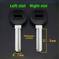 5PC old anti-theft door lock key blank made of copper material anti-theft door key blank (left slot/right slot)