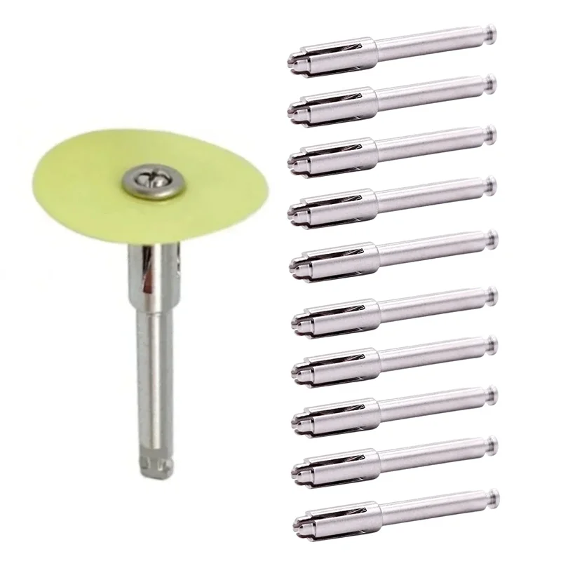 10Pcs/pack Dental Soflex Flexi Disc Mandrel Polishing Discs Holding Rod RA Shank Rotary Tool 2.35mm Disc Chuck Dentist Tools
