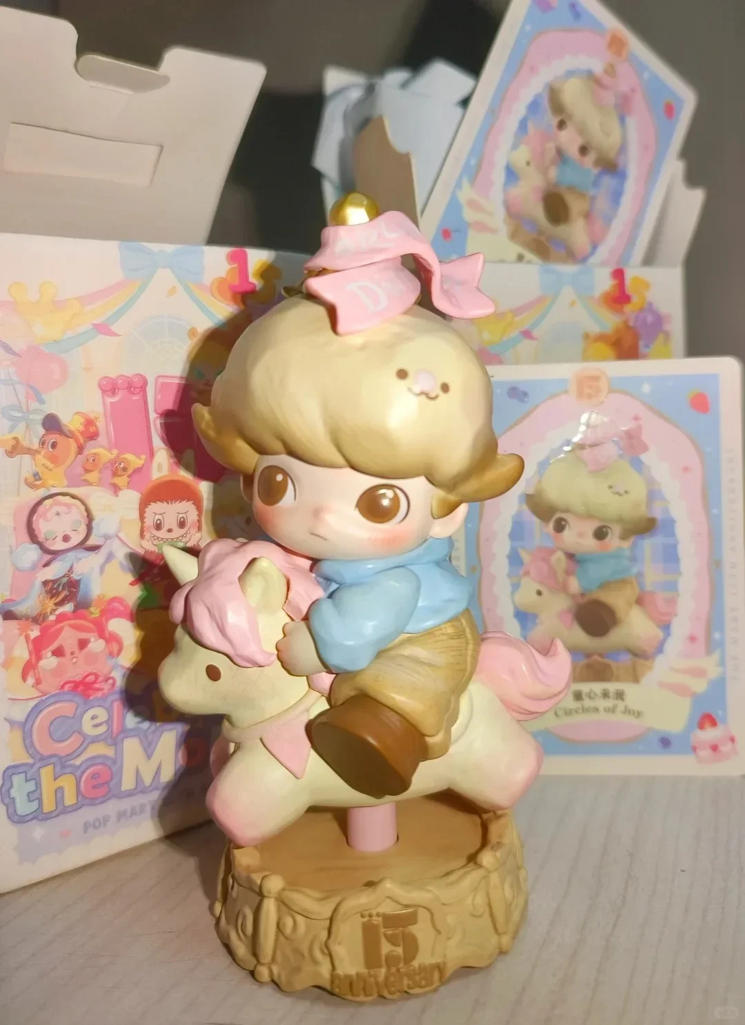 POP MART Celebrating The Moment POP MART 15TH ANNIVERSARY Series Trendy Blind Box Toy Trendy Xmas Toy in Stock