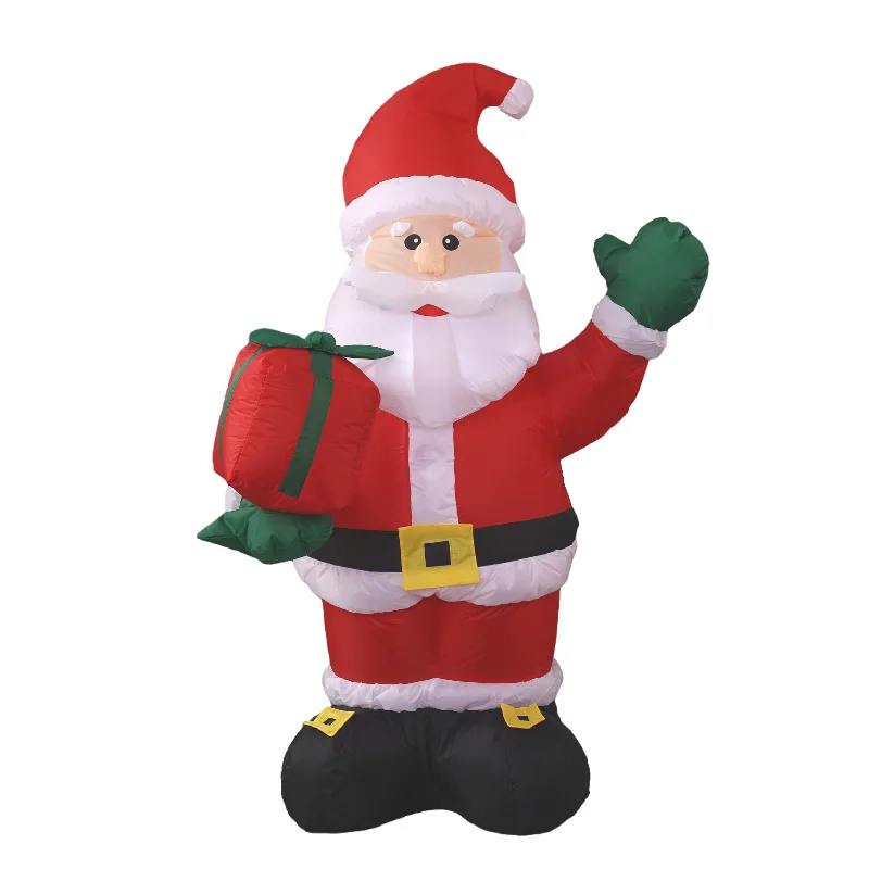 

Cross-border new 1.35m inflatable Santa gift package, old man decorations, courtyard decoration, party toys