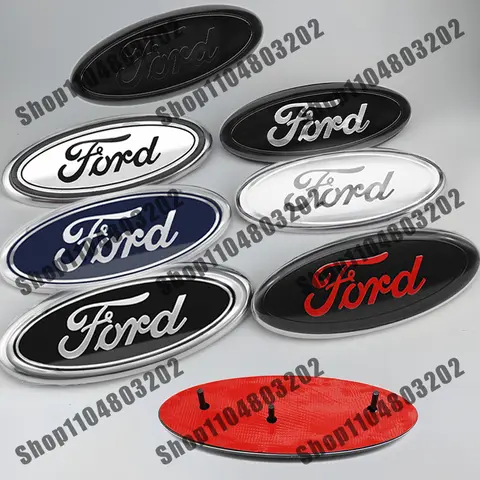 22.3cm*9CM Car Front Hood Bonnet Badge Grille Emblem Rear Trunk Stickers For Ford F350 F150 F250 F450 Edge Explorer Accessories