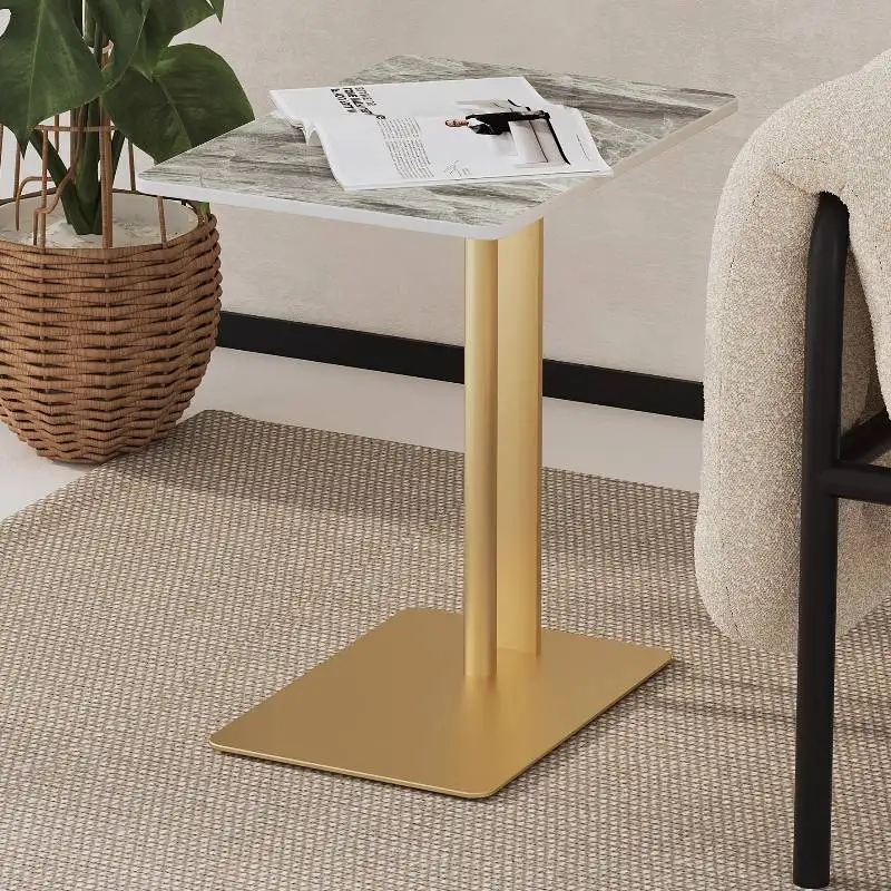 Tavolino da Caffè Moderno in Marmo Nero, Tavolo Centrale di Lusso, Tavolino Laterale, Mesa Lateral Nordic, Mesa De Centro, Arredamento per Soggiorno