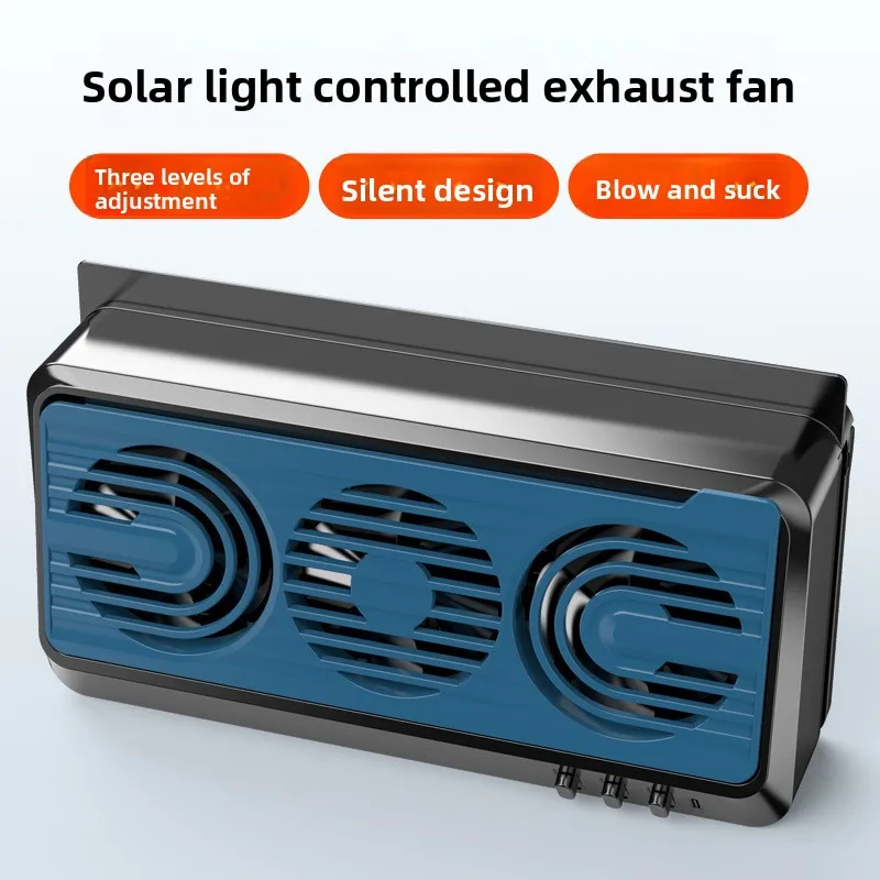 Solar Car Exhaust Fan Summer Auto Interior Cooling & Ventilation Air Circulator & Vehicle Heat Dissipation Vent