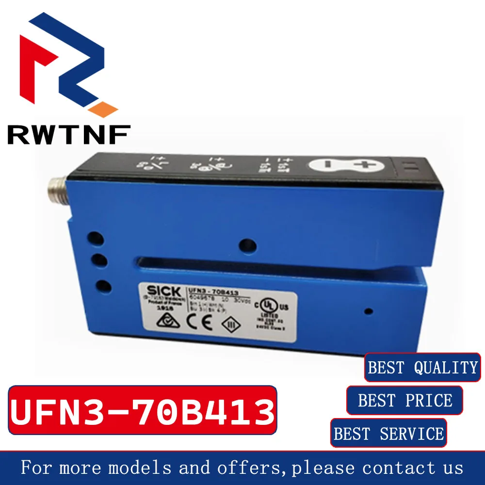 Brand New Genuine UFN3-70B413 SICK Ultrasonic Transparent Label Sensor with Slot Type; Double Label Sensor for Seam