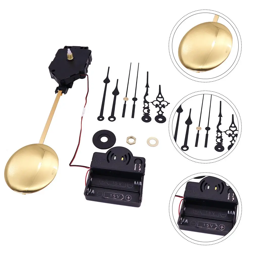 

1 set Black Metal Clock Hands Time Adjustment Knob Sweeping Pendulum Movement Clock Repair Kit For Craft Clock Accessories Home