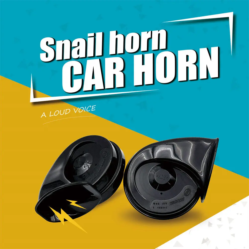 A Pair NEW Improved Design Snail Horns High Quality For Honda Universal