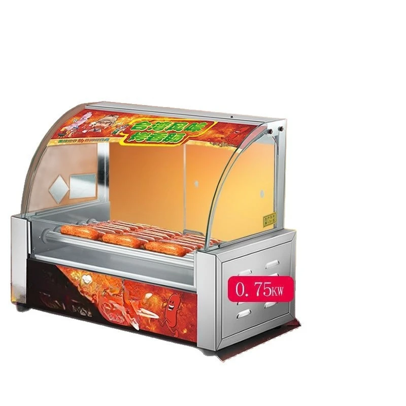 

Sausage grill machine Commercial small hot dog machine Automatic sausage grill machine Household new grilled sausage desktop