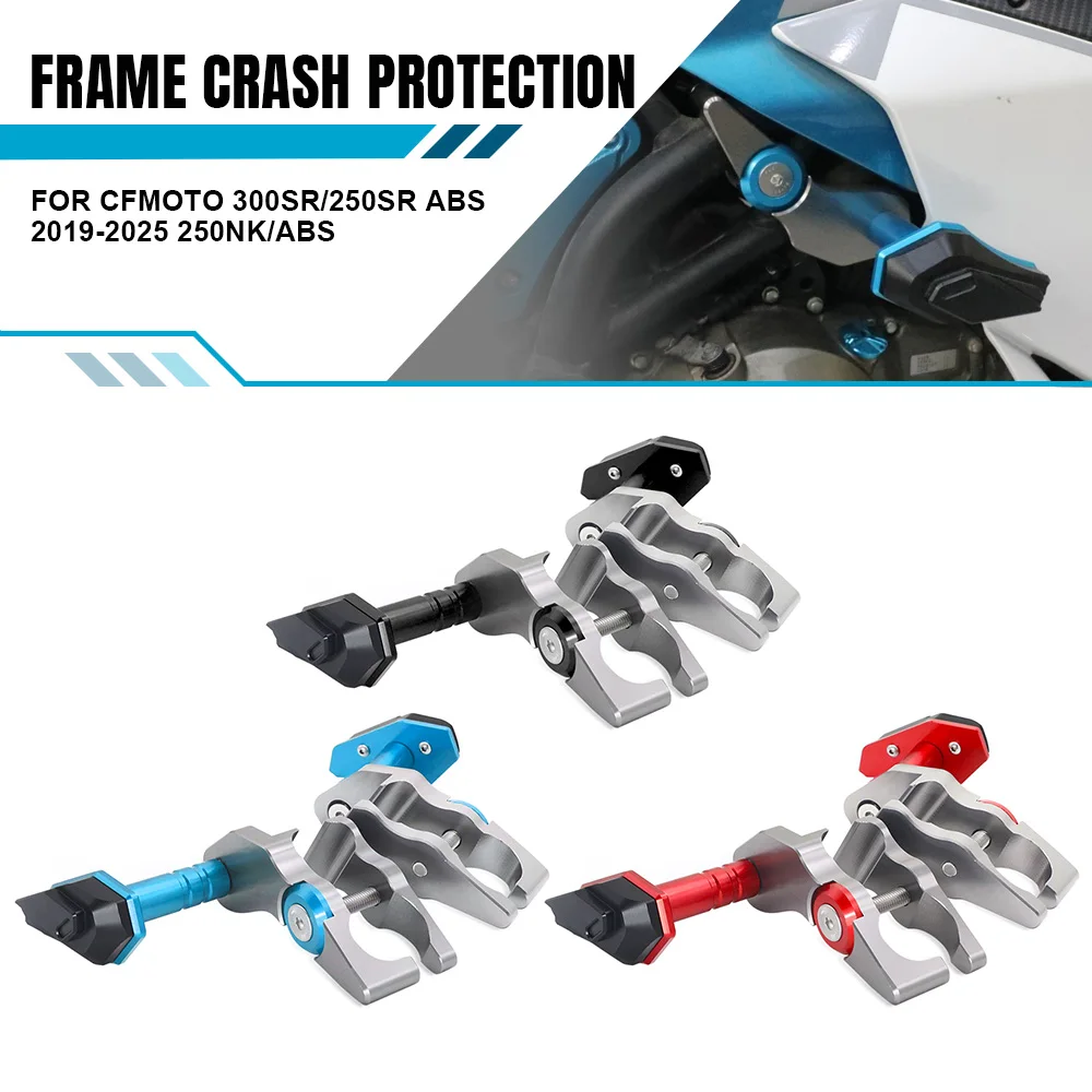 

Motorcycle Falling Protector Guard Frame Crash Pads Engine Case Sliders Protector For CFMOTO 300SR/250SR ABS 2019-2025 250NK/ABS