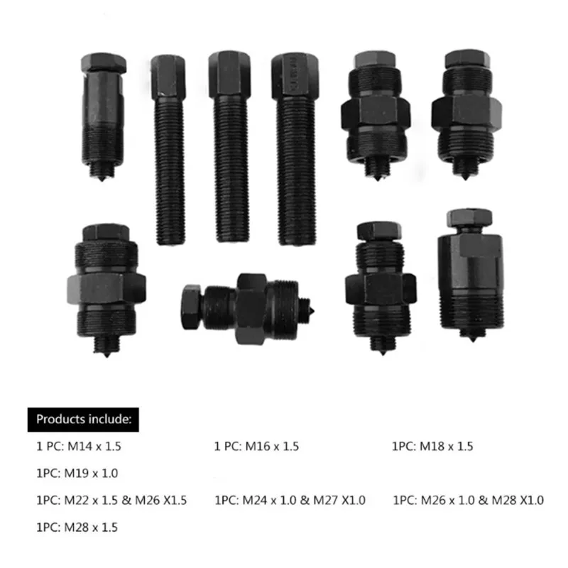 CHCH 10 قطع من الفولاذ الكربوني للميكانيكا مجموعة أدوات إصلاح الدراجة النارية-مجموعة تفكيك مفتاح ربط دولاب الموازنة