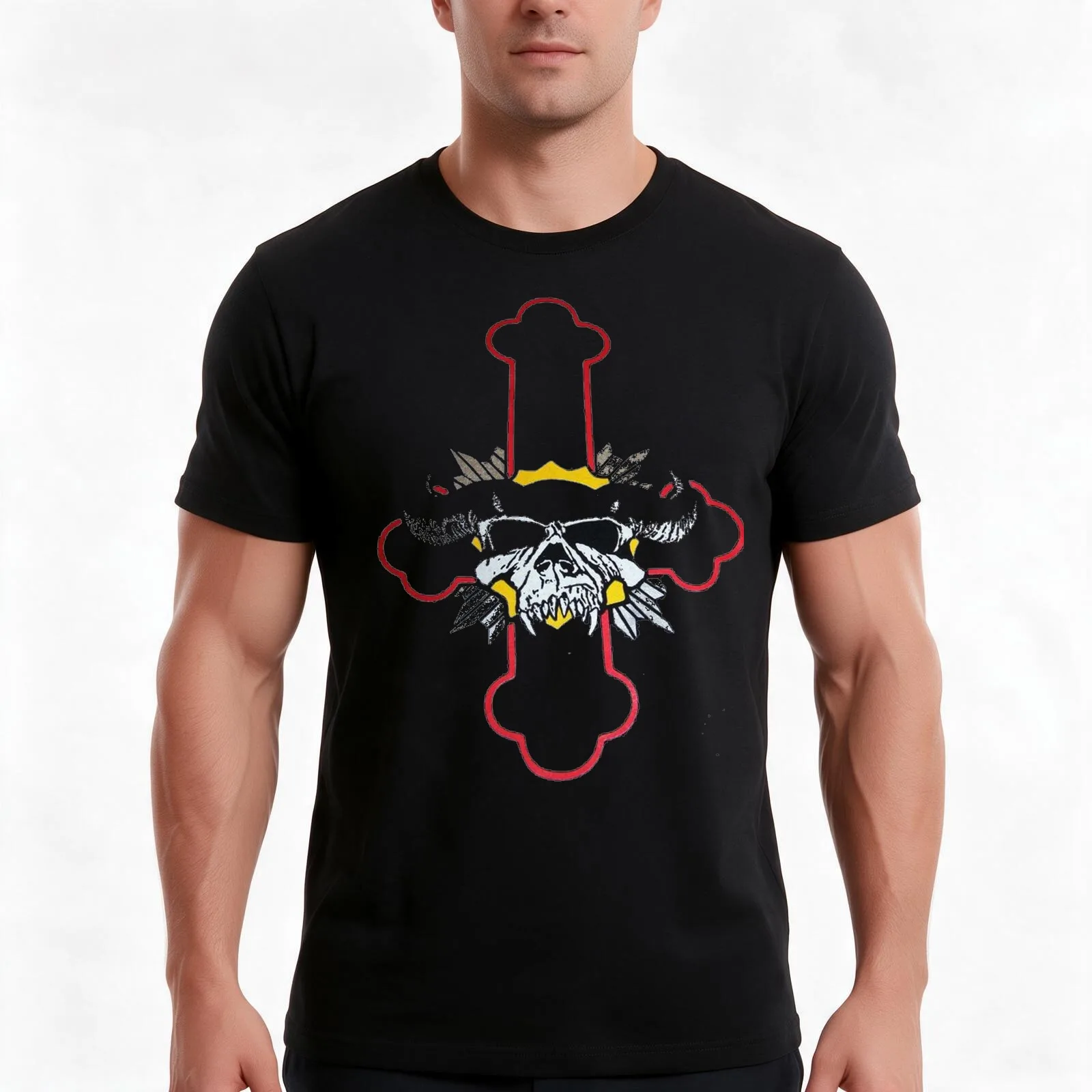 spesial-danzig T-Shirt Summer Casual Cotton Tee Oversized Streetwear Tops Vintage Graphic Print Loose Fit Short Sleeve