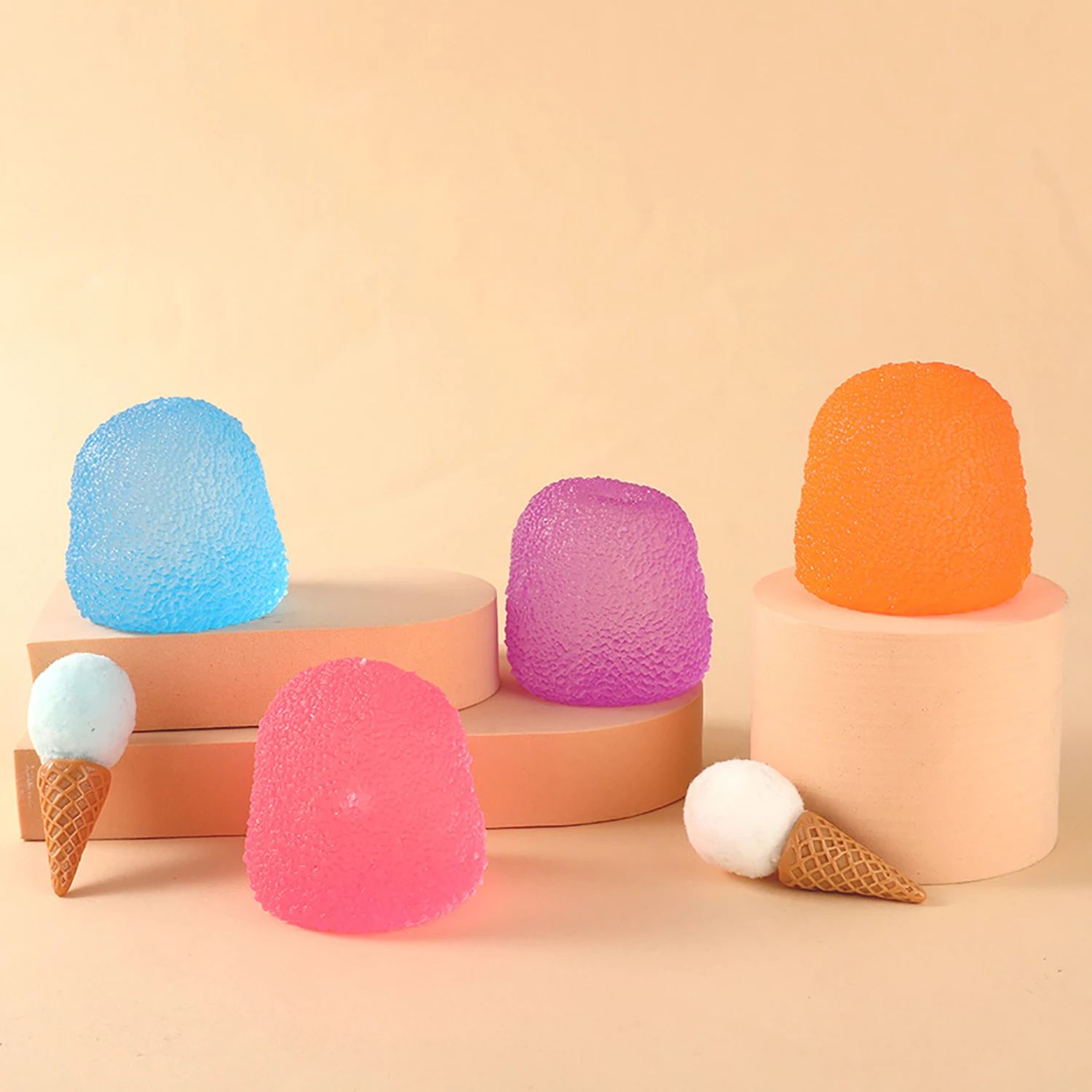 

Slow rebound stress reliever, maltose stress reliever, creative color portable kneading toy