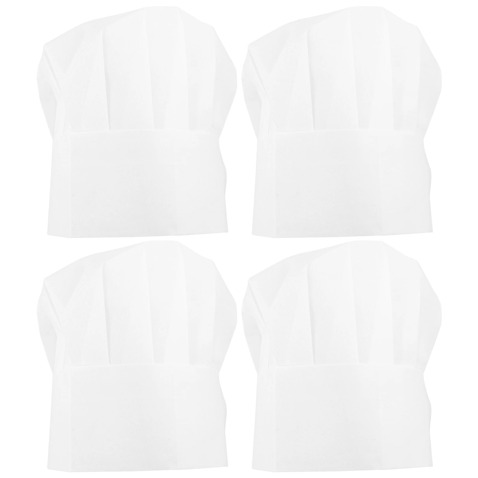 20 ชิ้นหมวกเชฟเด็กปรับไม่ทอแบบใช้แล้วทิ้งหมวกสีขาวสูงสำหรับเด็กทำอาหารจัดเลี้ยงกิจกรรมครัว