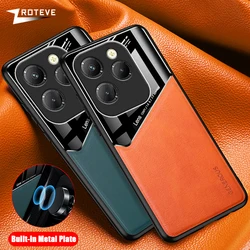 For Infinix Hot40 Pro Case Zroteve PU Leather Car Magnetic Hard PC Cover For Infinix HOT 40 40Pro 40i Smart 8 Smart8 Phone Cases