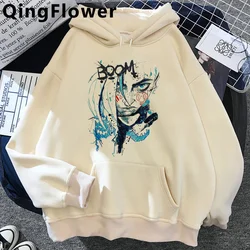 Felpe con cappuccio Arcane Jinx uomo oversize streetwear uomo felpe con cappuccio anime harajuku