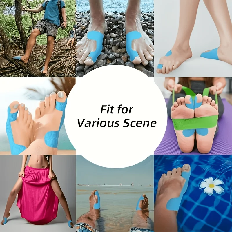 10 Stück Sportpflaster, aus elastischem Bandagenmaterial, bequem, atmungsaktiv und hochelastisch, geeignet zur Unterstützung des großen Zehs. – Detail 6