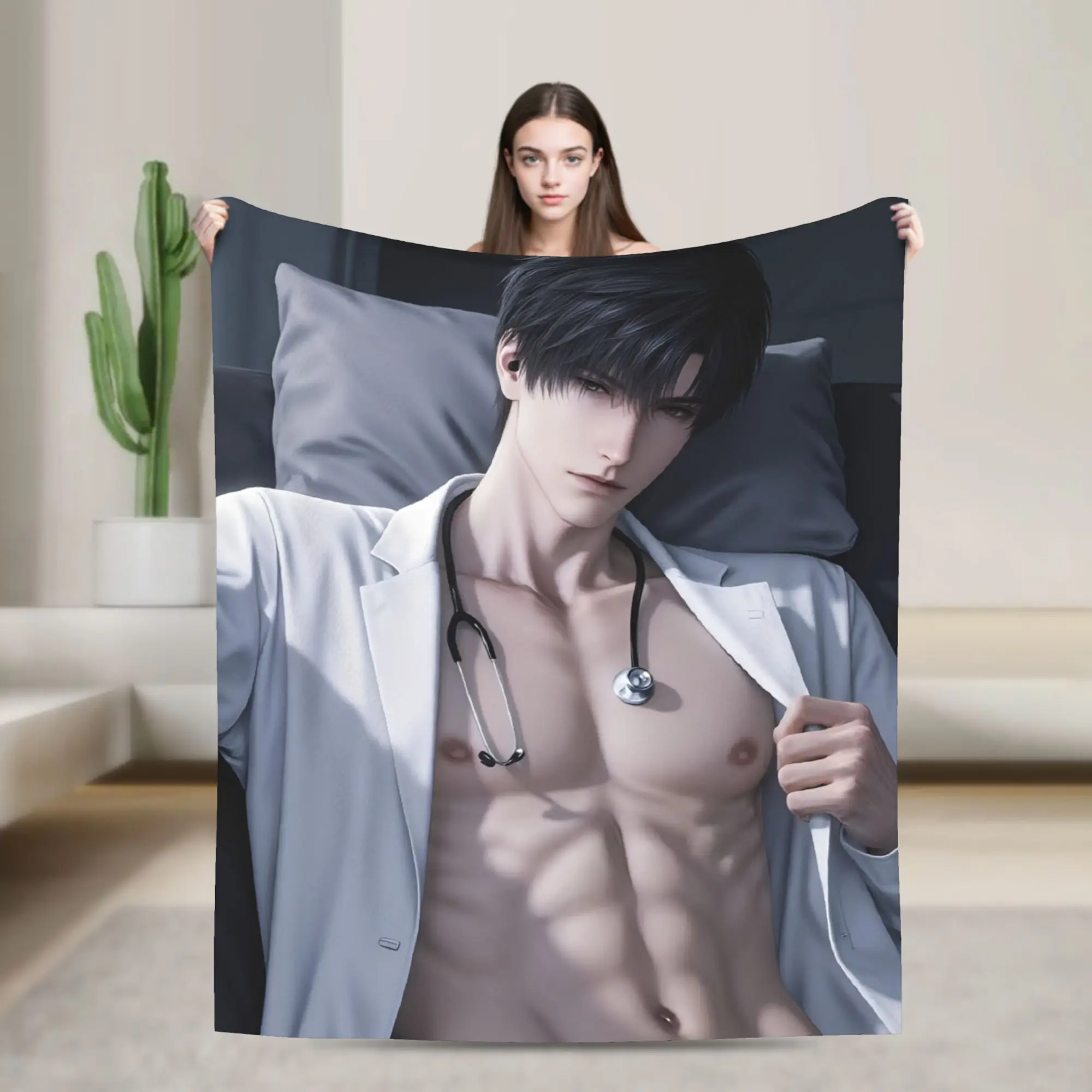 Game Love and Deepspace Zayne  Blanket Multi-size Soft and Lightweight  Throw Blankets for Couch Sofa and Bed