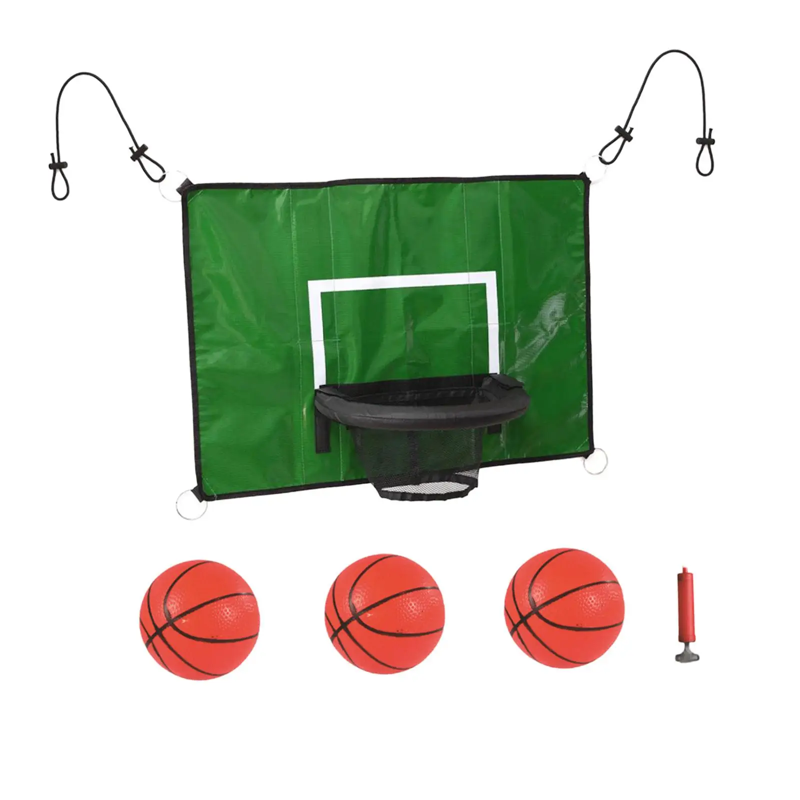 Trampoline Basketball Hoop Attachment Easily Install Universal for Kids Adults