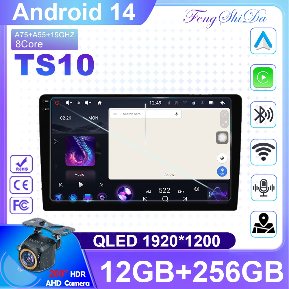 

For Citroen C2 C3 2001 2002 2003 - 2010 Multimedia Player GPS Navigation Carplay QLED Touch Screen Auto Android Car Radio Stere
