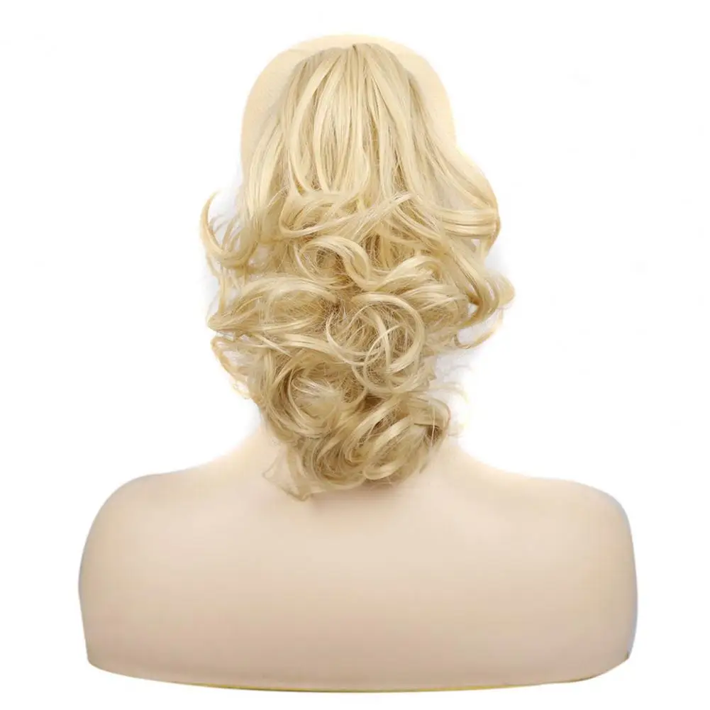 Long Wavy Synthetic Hair Extensions Wrap Ponytail Hair Clip On Ponytail Hairpieces Natural Fake Hairpiece Short Ponytail Wig