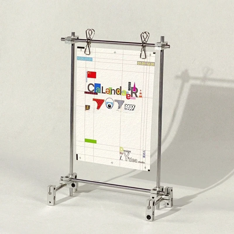 

Metal optical axis coffee shop milk tea shop display stand billboard photo stand