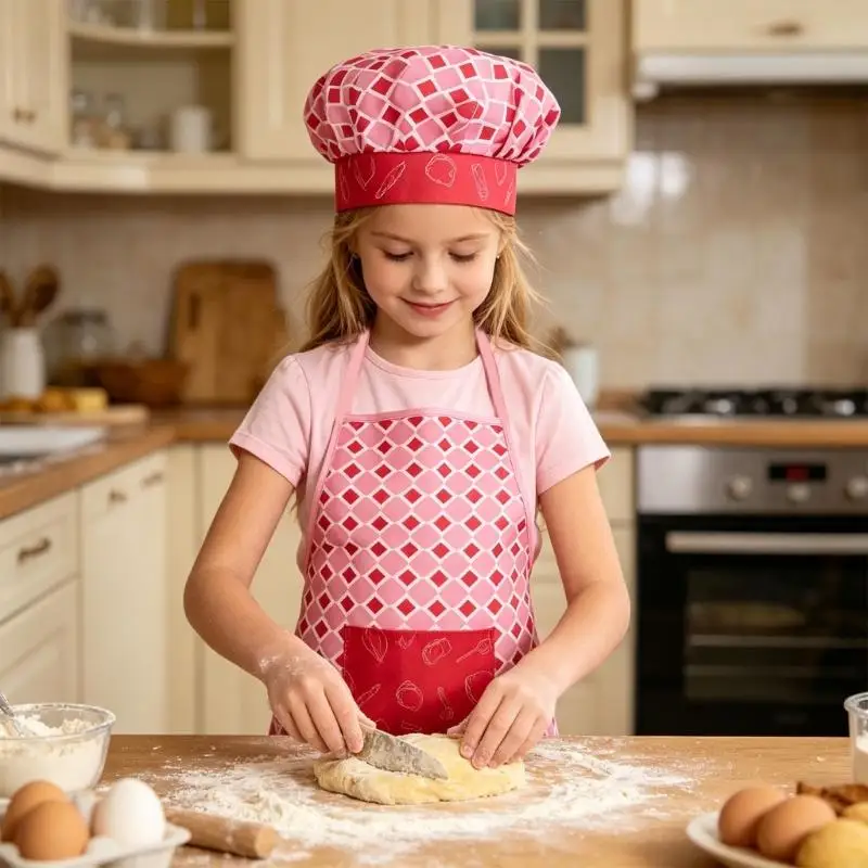 

Kids Kitchen Costume Apron Toy With Realistic Cooking Baking Tool For Pretend Play And Early Learning Development A2UB