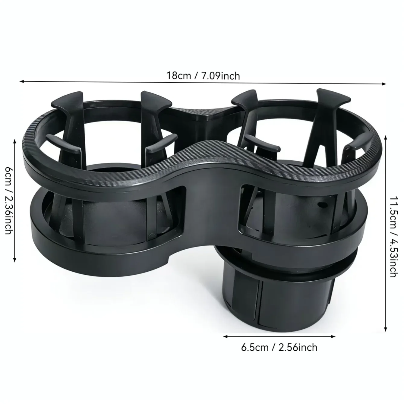 Auto-Getränkehalter-Erweiterung 2-in-1 Doppel-Getränkehalter-Adapter Verstellbarer Auto-Getränkehalter-Organizer Auto-Innenausstattung Zubehör – Detail 2