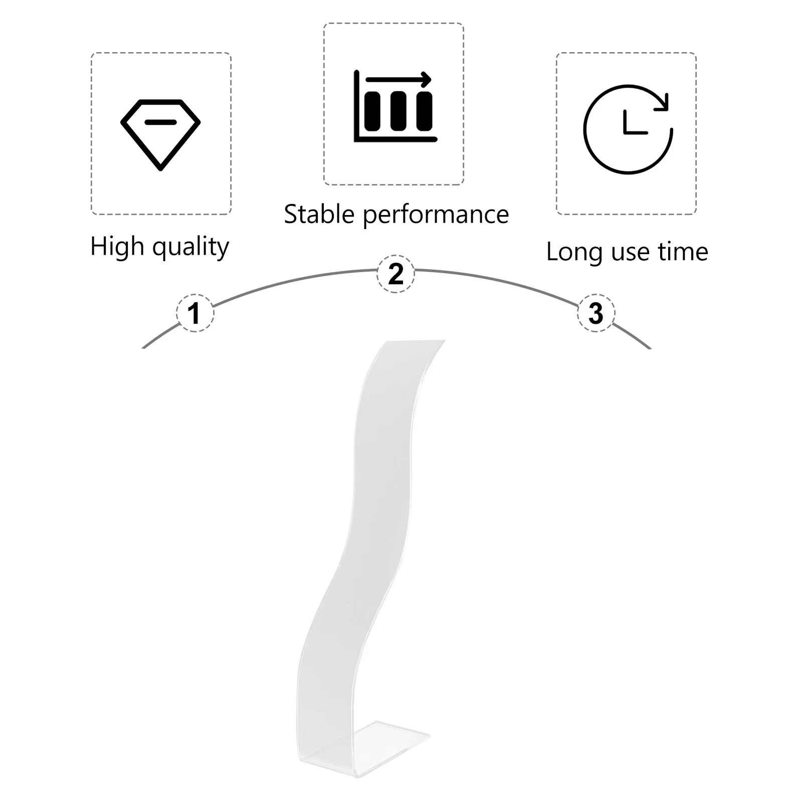 

Acrylic Hair Clip Display Stand for Home Organization Elegant Hair Accessories Holder Storage Rack for Barrettes and Pins